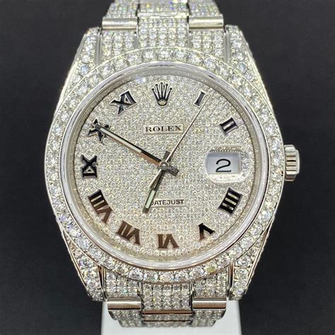 iced out rolex datejust price|iced out Rolex Datejust 41mm.